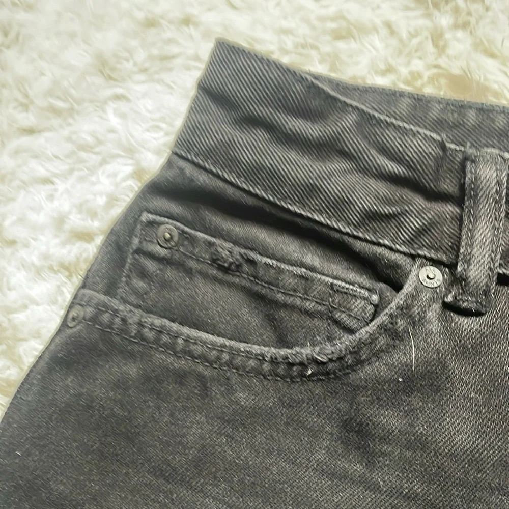 Allsaints Black Denim mini Skirt